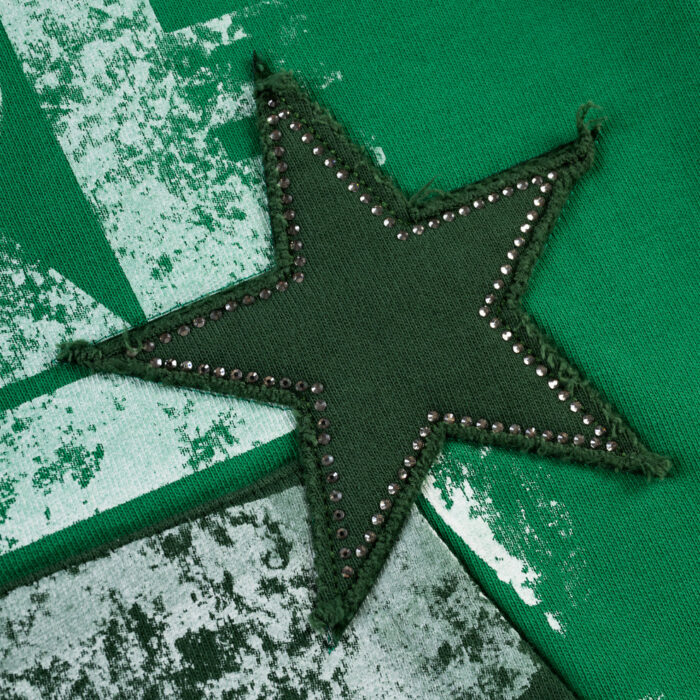 Triple 5 Stitch Zip Up Green