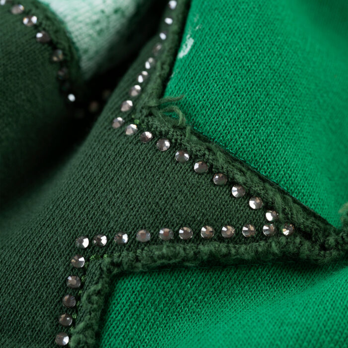 Triple 5 Stitch Zip Up Green