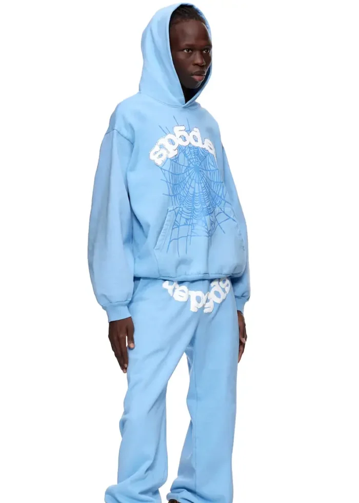 Sp5der Web Tracksuit-Sky Blue