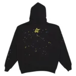 Spider Pink Logo Hoodie Black