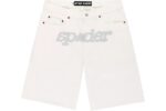 V3 Logo Denim Shorts White